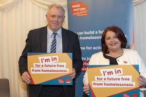 James Sunderland MP and Paula Barker MP at the Crisis Parliamentary event