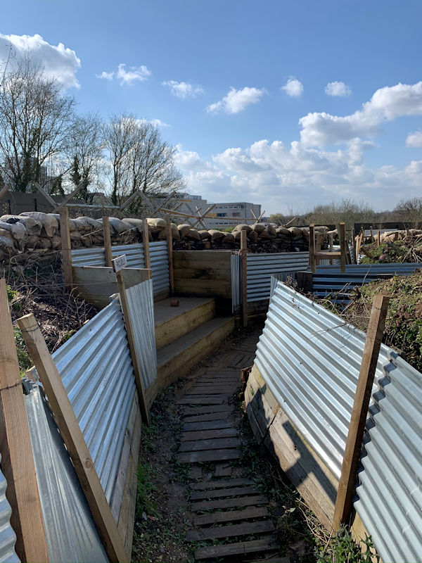  James visits The Trench Project at Garth Hill College, Bracknell