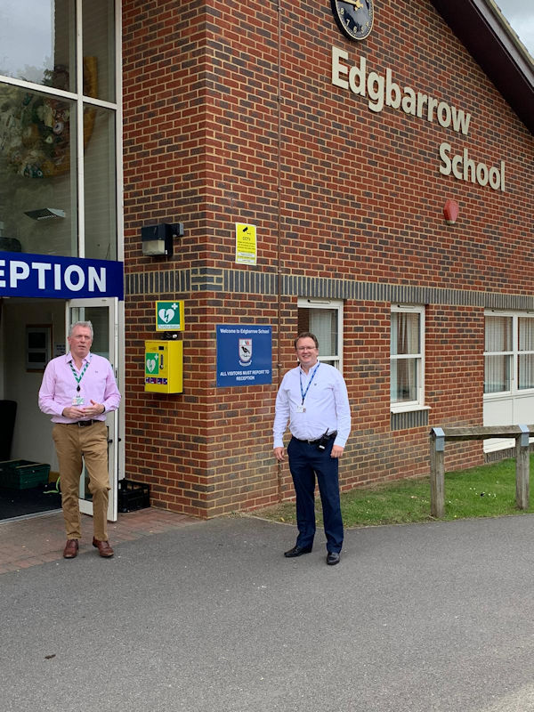 James Sunderland visits Edgbarrow School
