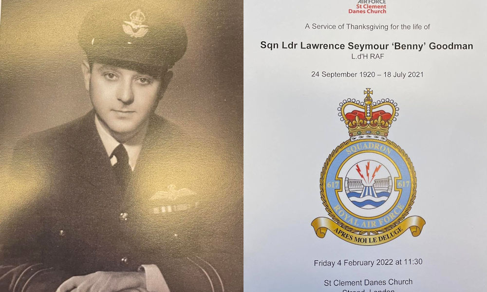 Memorial Service for the late Sqn Ldr Lawrence ‘Benny’ Goodman