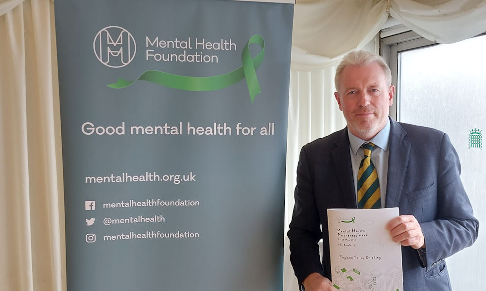 James Sunderland supports the Mental Health Foundation