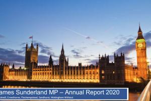 James Sunderland MP's Annual Report 2020 image