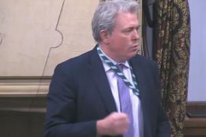 James Sunderland MP speaking in Westminster Hall