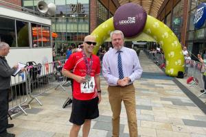 James Sunderland MP at The Lexicon Bracknell Half Marathon