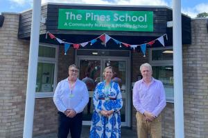 James Sunderland visits The Pines School