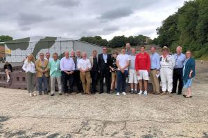 Members of the All-Party Parliamentary Group for Motorsport visit Brooklands Museum