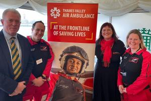James Sunderland MP with Thames Valley Air Ambulance