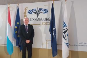 James Sunderland MP at the NATO Parliamentary Assembly inn Luxembourg