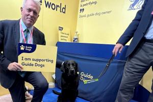 James Sunderland backs Guide Dogs UK’s Streets and Spaces campaign
