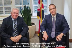 James Sunderland and Minister Andrew Johnston MP